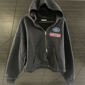 Zara Black Hooded Cardigan Sweater